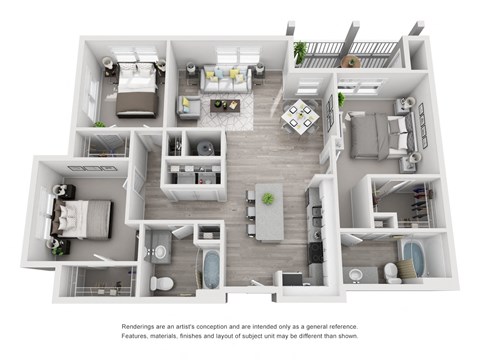 3Bed 2Bath at Capital Creek at Heritage Apartments,North Carolina 27587